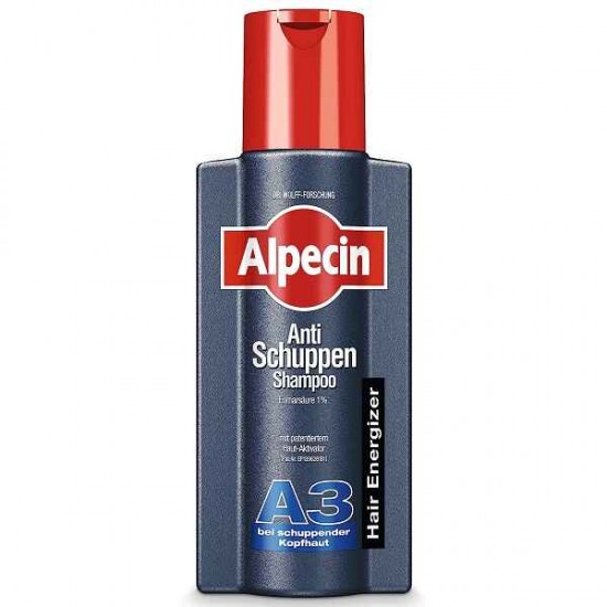 شامپو سر آلمانی آلپسین Alpecin ANTI SCHUPPEN A3 ضد ریزش و ضد شوره 250 میل