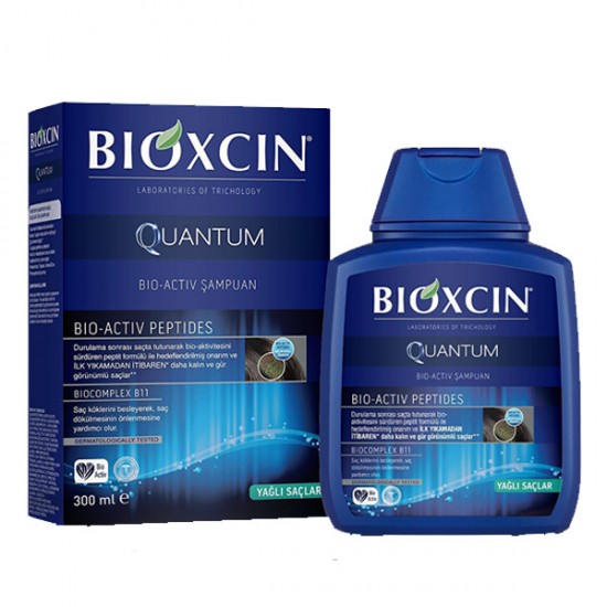 شامپو بیوکسین BIOXCIN مدل QUANTUM چرب حجم 300 میل